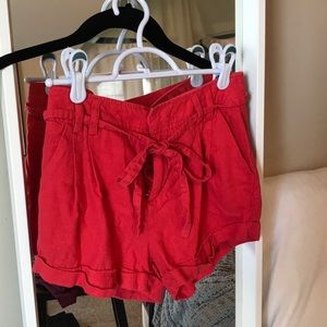 Red shorts
